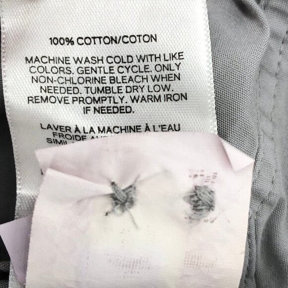 Express Gray Short Sleeve Button-Up Shirt | Casual & Classic - Picture 6 of 6